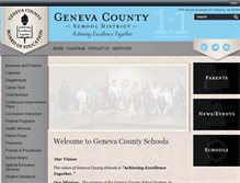 Tablet Screenshot of genevacountyschools.com